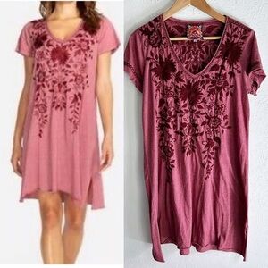 Johnny Was Simona Draped Tunic Dress
